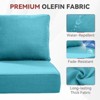 Buenhomino 6-inch Outdoor Cushion Set, 24"x24" Replacement Water Resistant Zippered Cushion for Chairs，8 Colors - 4 of 4