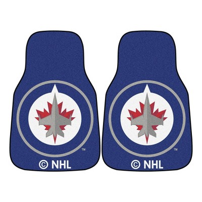 NHL Winnipeg Jets Carpet Car Mat Set - 2pc