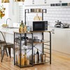 Yaheetech Kitchen Storage Shelves with 10 Hooks - 2 of 4