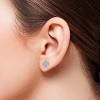 Pompeii3 1/2Ct Diamond Earrings Women's Fashion Clover White or Yellow Gold Lab Created - 2 of 3