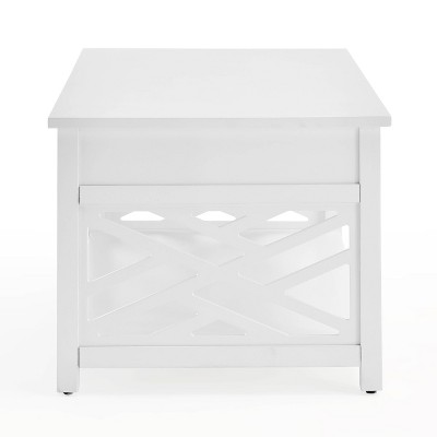 Coventry White Pine Coffee and End Table Set with Unique Open Detailing