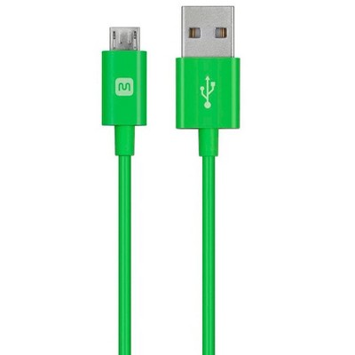 Monoprice USB Type-A to Micro Type-B Cable - 6 Feet - Green | 2.4A, 22/30AWG - Select Series
