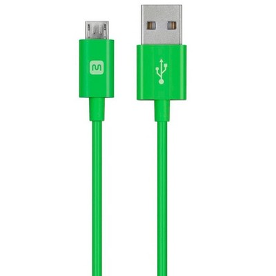 Monoprice USB Type-A to Micro Type-B Cable - 10 Feet - Green | 2.4A, 22/30AWG - Select Series