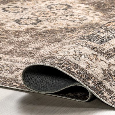 Lauren Liess X Rugsusa Rosewood Vintage Machine Washable Area Rug, 8