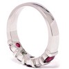 Pompeii3 1/2ct Ruby & Diamond Wedding Anniversary 14K White Gold Ring - 3 of 4
