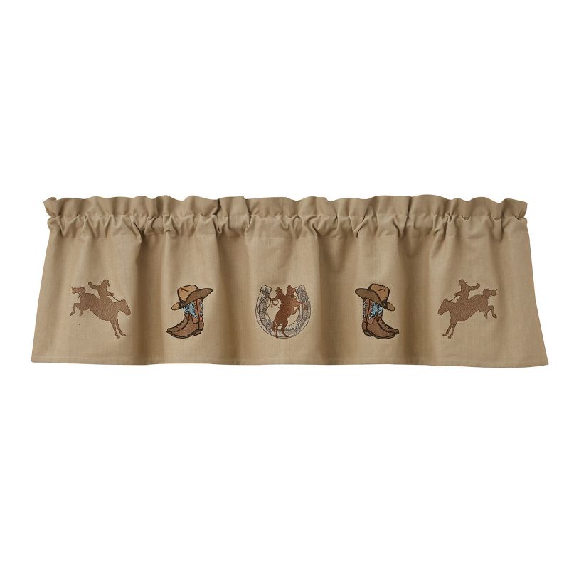 Park Designs Western Embroidered Lined Valance, 1 of 4
