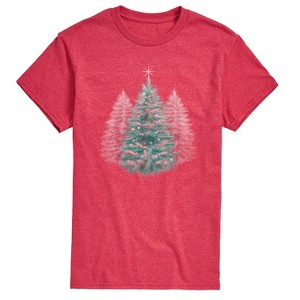 Men's - Instant Message - Christmas Tree Tonal Washed Short Sleeve Graphic T-Shirt - 1 of 4