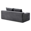 Kumasinova Memory Foam Cloud Loveseat Sofa,2-in-1 Convertible Folding Couch Bed with Pull-Out Sleeper,Corduroy Floor Sofa for Apartment,Bedroom - 3 of 4