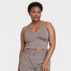 Women's Light Support V-Neck Cropped Sports Bra - All in Motion™ - image 3 of 4