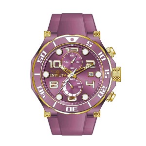 Invicta 40656 Men's Pro Diver Chronograph Purple Dial Strap Watch - 1 of 2