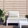 vidaXL Pallet Cushions 2 pcs Melange Cream Fabric - 3 of 4