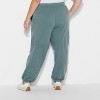 Women's Fleece Mid-Rise Joggers - Wild Fable™ - 3 of 3