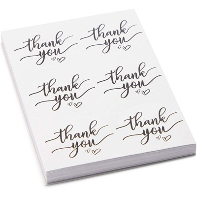 Sparkle and Bash 250 Pack White Polka Dot Cellophane Cookie Bags, Treat Bags with Thank You Stickers, 4 x 6 in