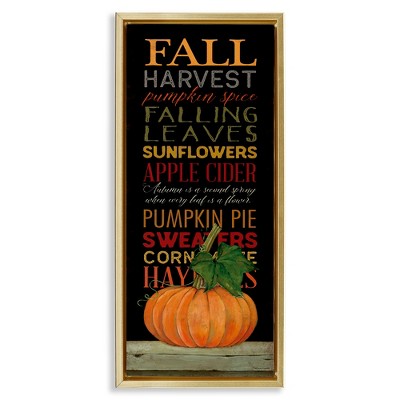 Stupell Industries Fall Harvest Autumn Seasonal, 15" x 31"