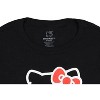 Hello Kitty Women's Hello Kitty Face Outline Cropped Junior's Adult T-Shirt - 3 of 3