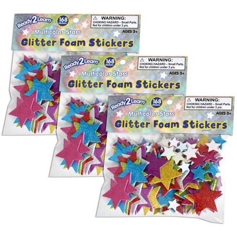 Pastel Glitter Star Foam Stickers (Pack of 200) Craft Embellishments