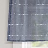 Lush Décor Farmhouse Textured Sheer Valance Navy Single 52x18+2 - 4 of 4