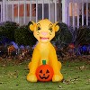 Gemmy Airblown Inflatable Simba w/ Cape Disney, 3 ft Tall, Multicolored - 2 of 4