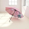 Unique Bargains Umbrella Manual 8-rib Double Layer Flower Sun Protection Vinyl Impact Cloth Hibiscus 1 Pcs - 2 of 4