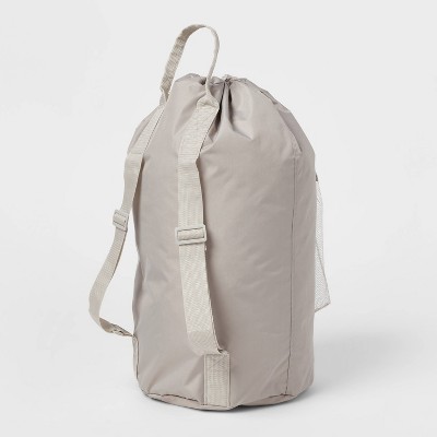 Backpack Laundry Bag Textured Gray - Brightroom&#8482;