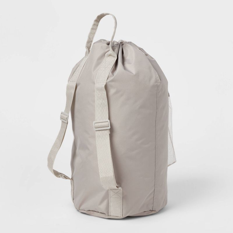 Backpack Laundry Bag Textured Gray - Brightroom&#8482;, 4 of 6