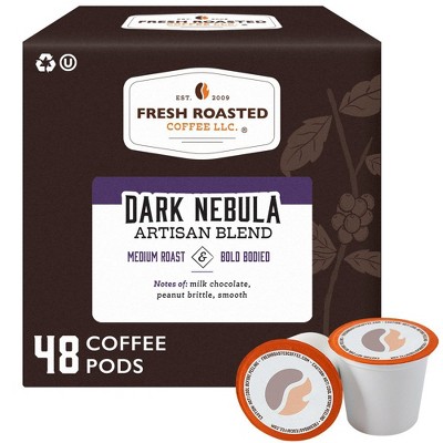 Fresh Roasted Coffee - 48 CT Dark Nebula Artisan Blend Medium Roast Single Serve Pods