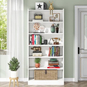 Hommoo 78-inch Tall 7-Tier Modern Bookcase White - 1 of 4