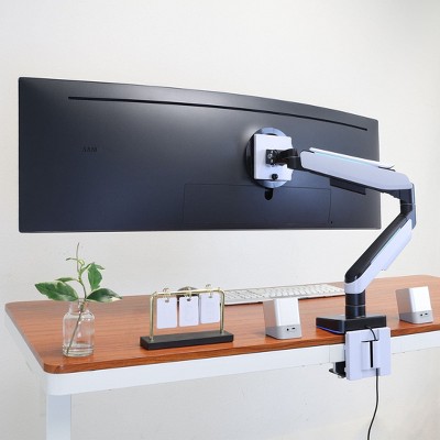 Heavy-Duty Full-Motion Ultrawide Monitor Arm with RGB Lighting