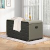 Gulches 200 Gallon Plastic Deck Box, Gray, Large Patio Storage with Lock, Wheels & Waterproof Lid for Outdoor Cushions Garden Pool Supplies - 2 of 4