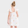 Girls' Flutter Sleeve Embroidered Woven Dress - Cat & Jack™ - 2 of 3