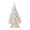 Transpac Small Pearlescent Ceramic Light Up Christmas Tree - Festive Decorative Object for Holiday Cheer - 3 of 4