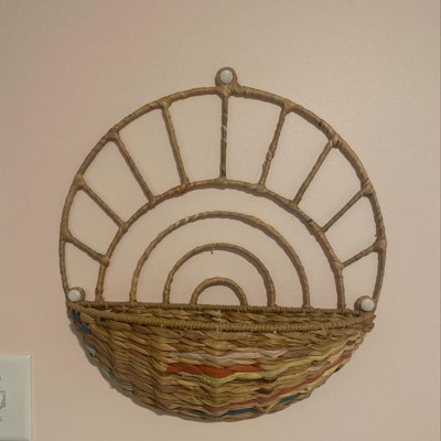 Target woven discount basket wall decor