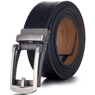 Mio Marino | Men's Cracked Metal Ratchet Belt : Target