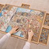 Angel Sar 1500-Piece Rotating Puzzle Board with Cover, 34x26 Inch Wooden Jigsaw Table with 6 Storage Drawers, Portable Puzzle Organizer - 2 of 4
