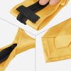 INSPIRE CHIC Men's Solid Color Satin Shine Pre-tied Knot Zipper Ties - 3 of 4