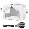 Yaheetech 12x12 FT Pop Up Canopy Tent with 4 Sidewalls and Roller Bag - 3 of 4