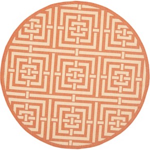 Courtyard CY6937 UV & Stain Resistant Non-Shedding Power Loomed Indoor/Outdoor Rugs - Safavieh - 1 of 4