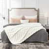 Cozy Bliss Faux Fur Throw Blanket Soft Textured Throw - 2 of 4