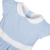 Hope & Henry Girls' Short Sleeve Seersucker Dress with Peter Pan Collar, Infant - 2 of 4