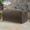 Suncast DBW9200 99 Gallon Outdoor Resin Patio Storage Chest with Handles, Mocha - 4 of 4