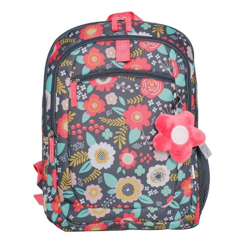 Baby Essentials Floral Frame Backpack - Gray : Target