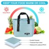Unique Bargains Insulated Leakproof Thermal Zipper Portable Lunch Bag - 3 of 4