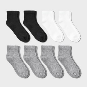 Kids' 8pk Ankle Length Socks - Dealworthy™ - 1 of 3
