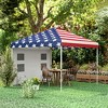 Outsunny 10' x 10' Pop Up Canopy Tent with Sidewall, Instant Sun Shelter with Storage Pockets, Height Adjustable - 2 of 4