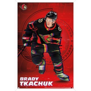 Trends International NHL Ottawa Senators - Brady Tkachuk 20 Framed Wall Poster Prints - 1 of 4