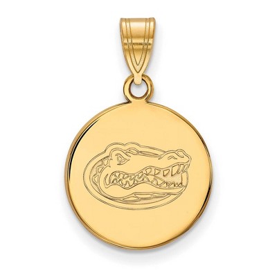 Black Bow Jewelry 14k Yellow Gold Florida Gators NCAA Medium Pendant