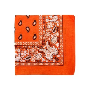Unibasic Paisley 100% Cotton Bandana XL, head wrap, handkerchief - 10 Pack - 1 of 4