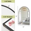 Beautyolove 16"L x 24"W Arched Bathroom Mirror Wall Mounted Mirror - 3 of 4