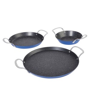 Curtis Stone 3-piece Dura-Pan Nonstick Nesting Skillet Set Refurbished - 1 of 4
