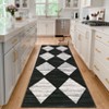 Modern Runner Rug 2x6 Machine Washable Geometric Hallway Rug with Non-Slip Backing, Soft Low Pile Floor Cover, Stain-Resistant Contemporary Rug - 4 of 4